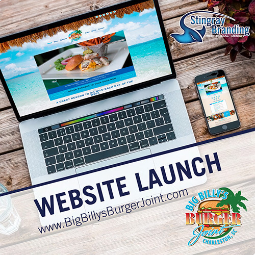 big billy burger joint restaurant website design