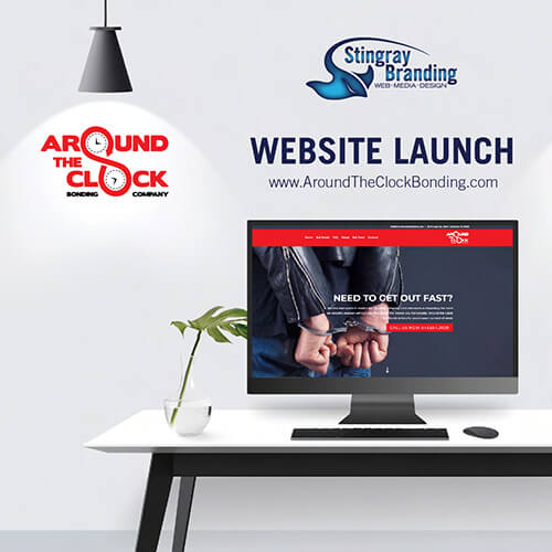 around the clock bail bonds charleston website, small business web design company