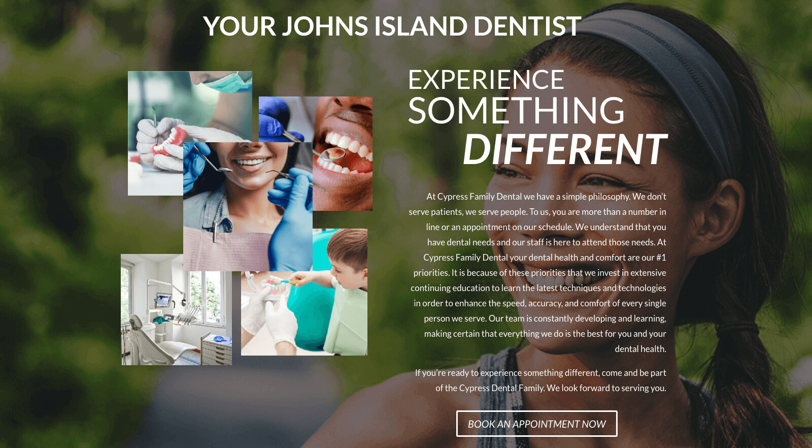 cypress family dental johns island dentist web design for dental office