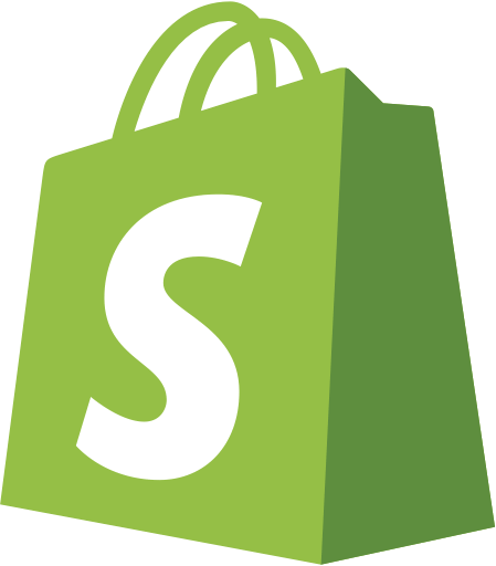 Shopify Logo E-commerce Platform Stingray Branding uses to maintain E-Commerce Websites 