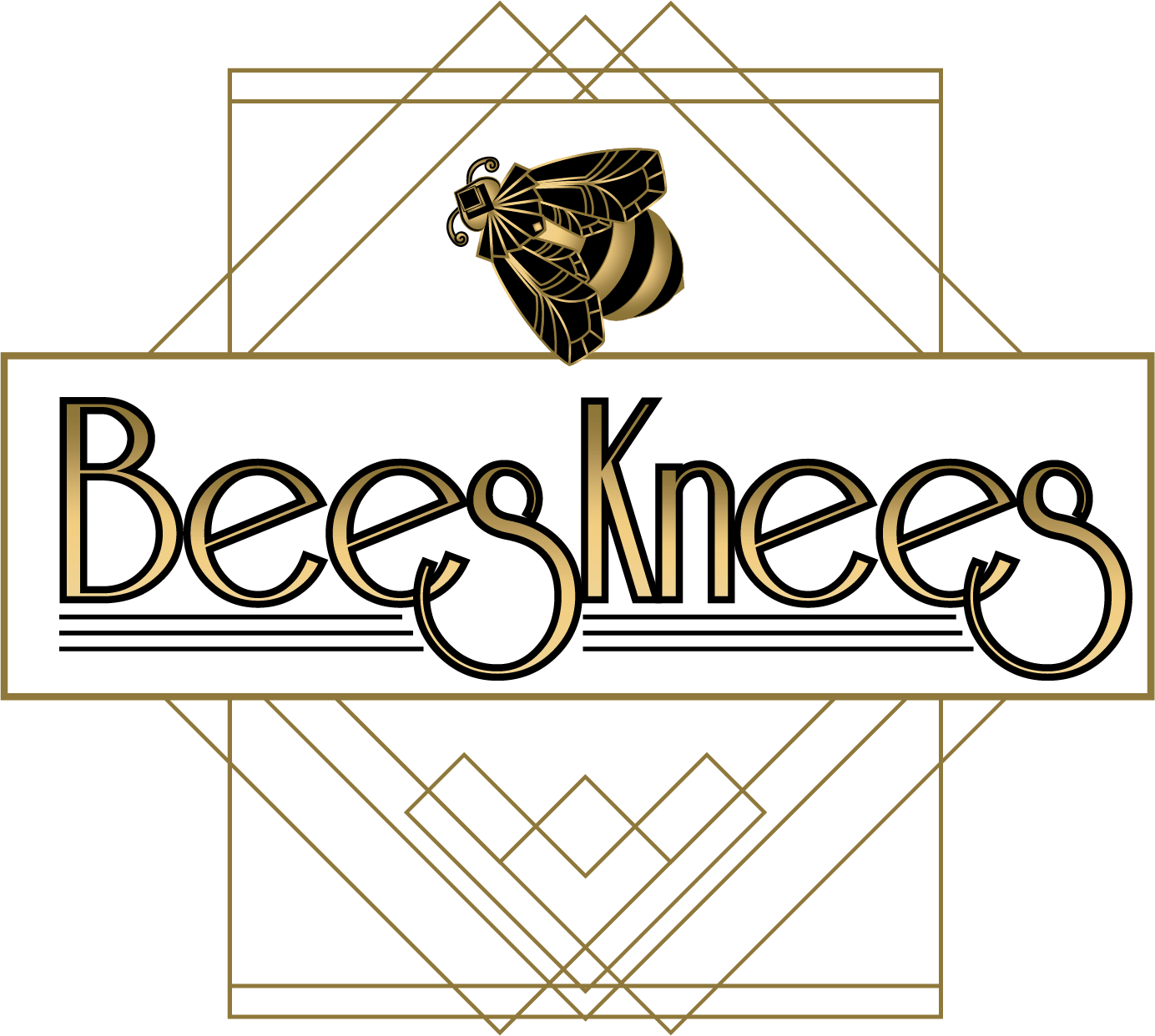 bees knees logo design, local branding graphic design