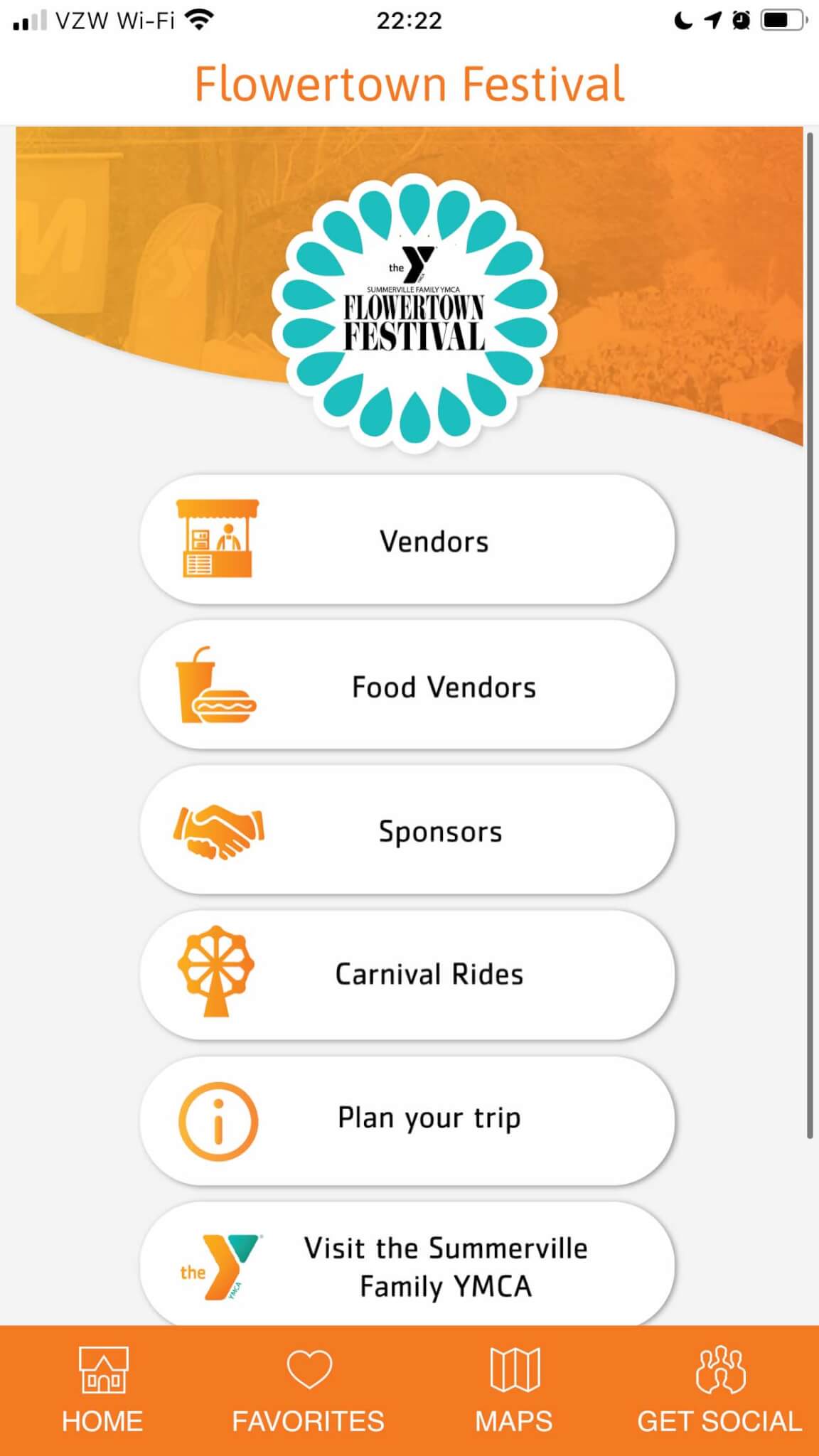 App development Flowertown Festival App created by Stingray Branding 