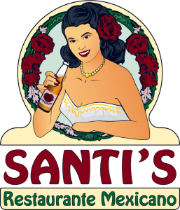 santi's restaurant logo design for charleston restaurant