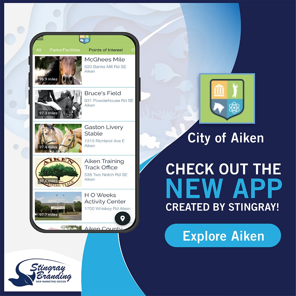 New City of Aiken Explorer Mobile App created by Stingray Branding