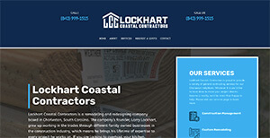 Lockhart Coastal Contractors website home page created and designed by Stingray Branding